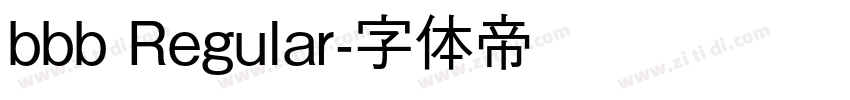 bbb Regular字体转换